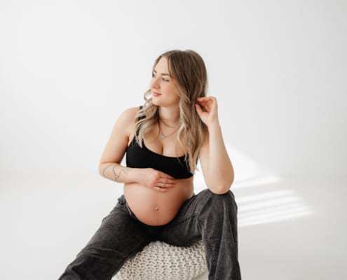 babybauch babybauch im fotostudio