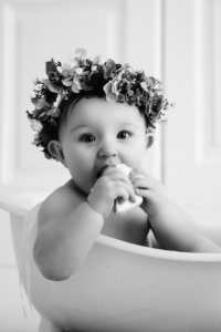 Baby Badewannen Fotoshooting